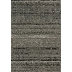 Hochflor Teppich meliert Streifen anthrazit Astra Samoa