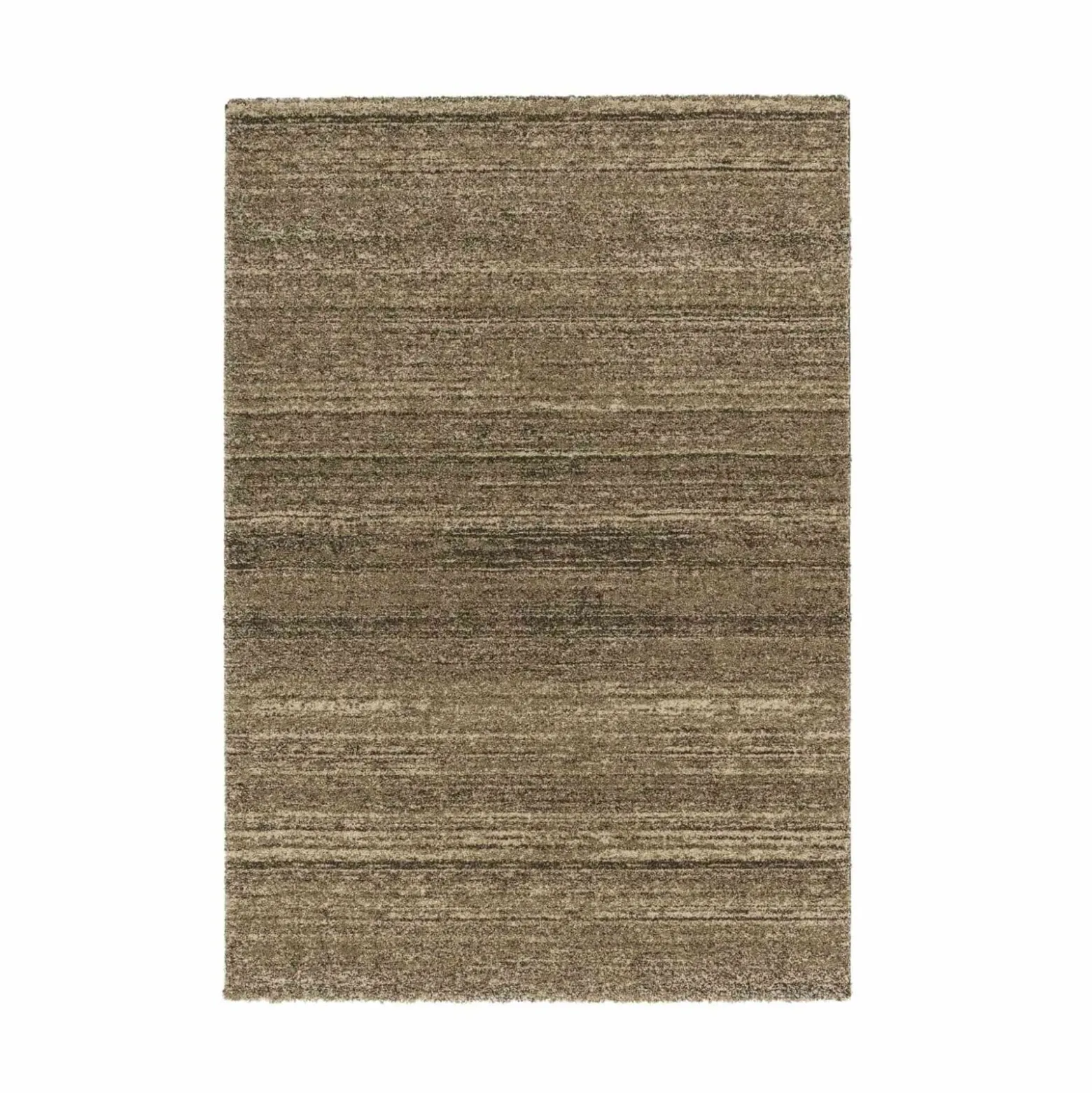 Hochflor Teppich meliert Streifen hellbraun Astra Samoa