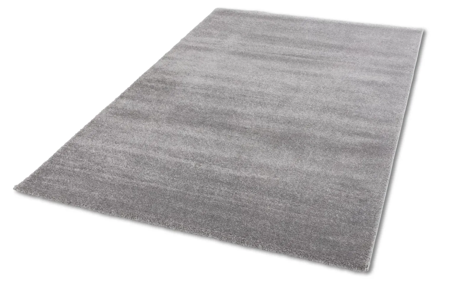 Hochflor Teppich Schöner Wohnen einfarbig hellgrau Joy