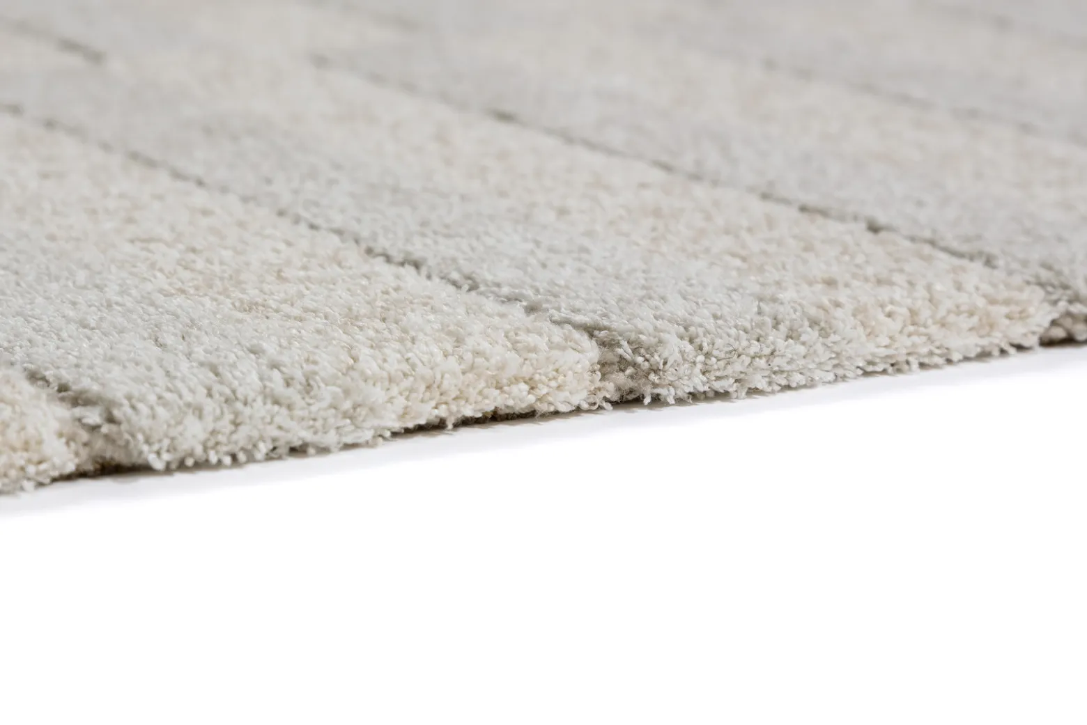 Hochflor Teppich Schöner Wohnen Streifen creme Amaze