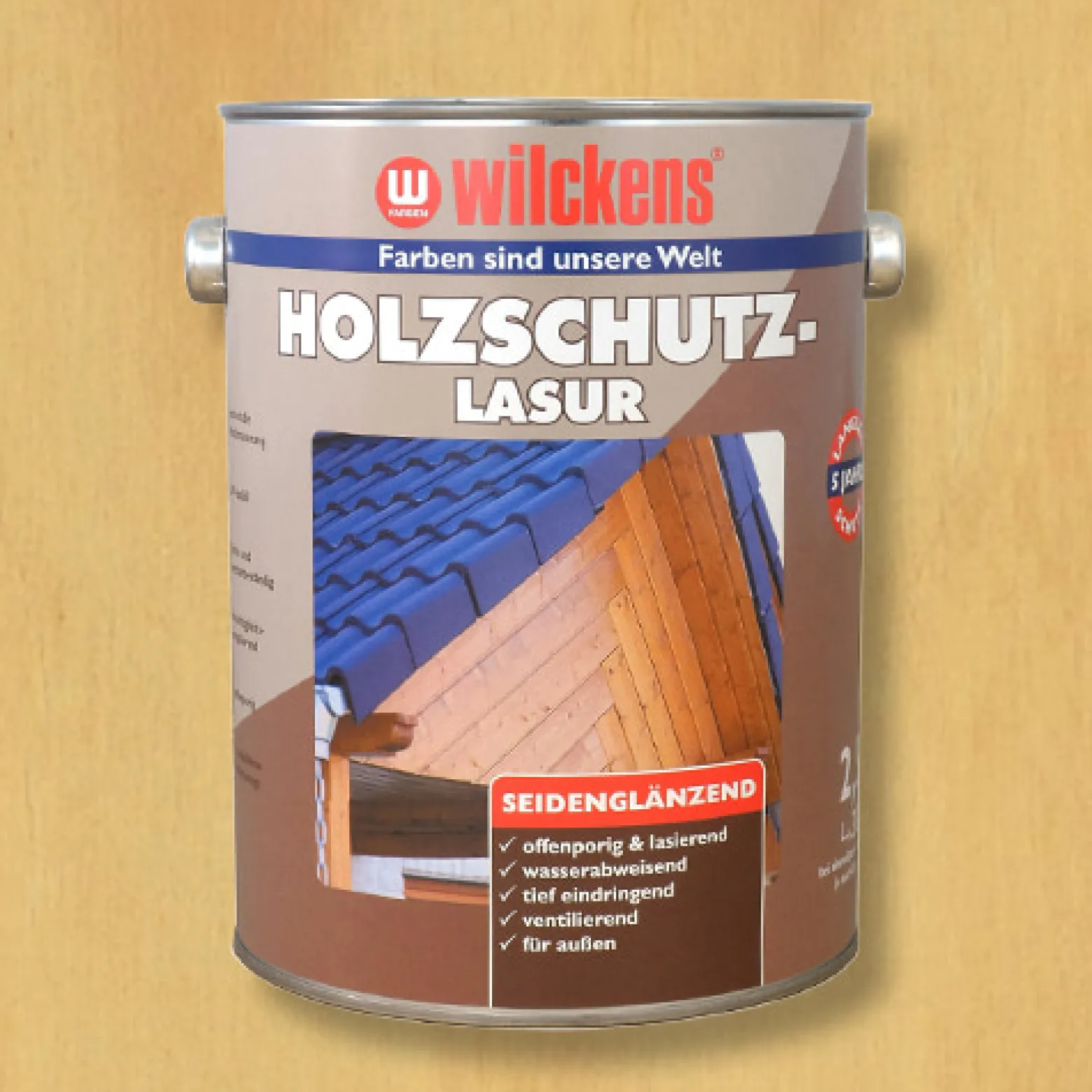 Holzschutzlasur kiefer 2,5l Lasur Wetterschutz Wilckens