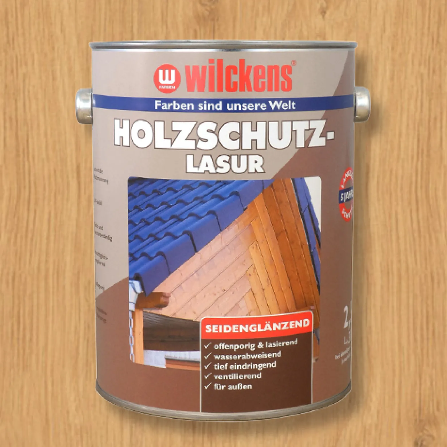 Holzschutzlasur 2,5l Lasur Wetterschutz Wilckens 6 Farben
