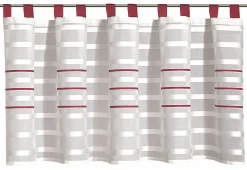 Homing Gardinenpaneel Linea rot silber 8327-05