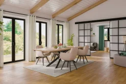 Homing Ösenschal Alex creme uni Halbtransparent 8294-15