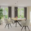 Homing Ösenschal Bahamas blau uni blickdicht 6805-35