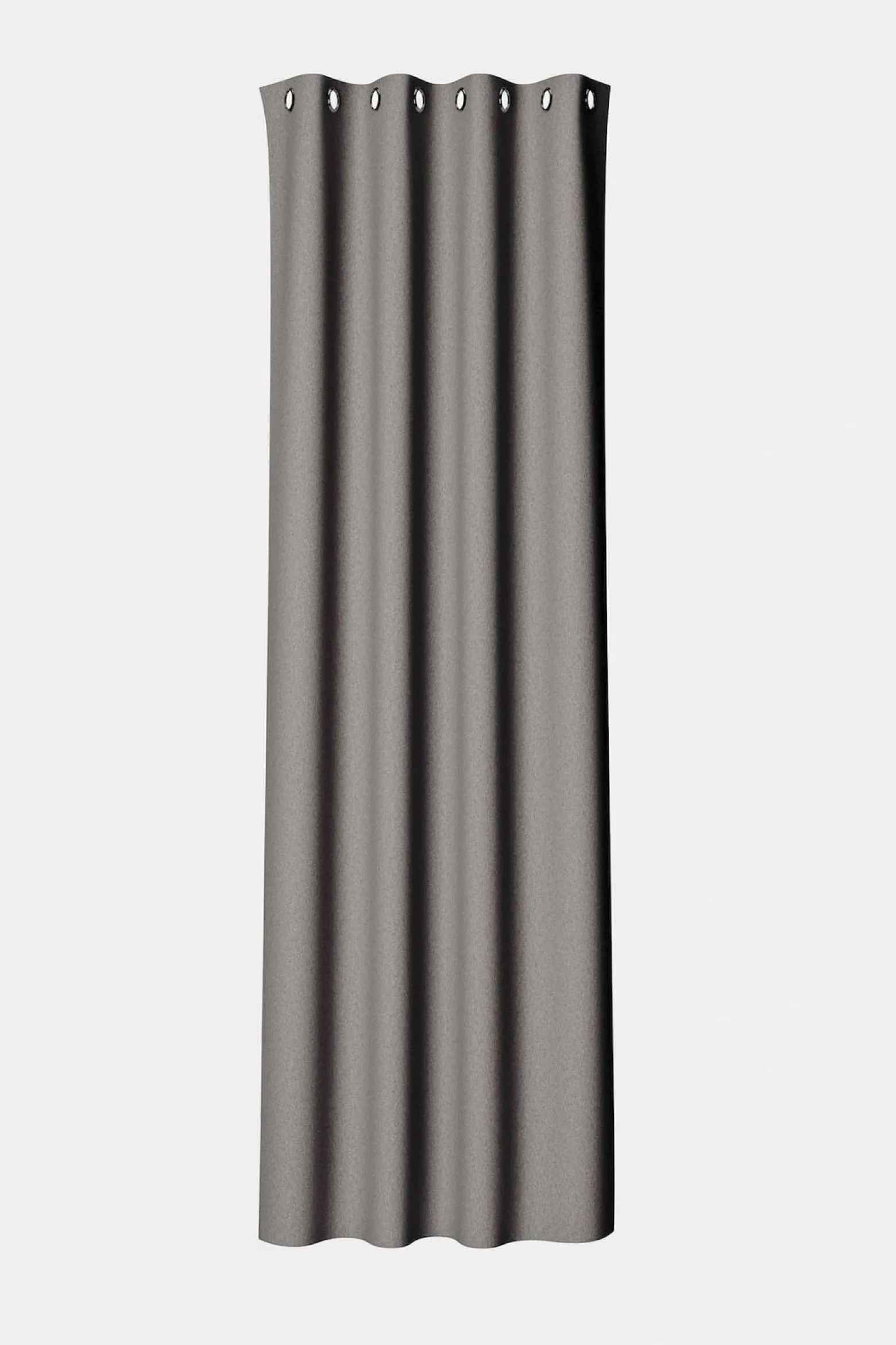 Homing Ösenschal Bahamas grau uni blickdicht 6805-28