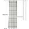 Homing Ösenschal Kaia creme-beige Streifen 8309-09