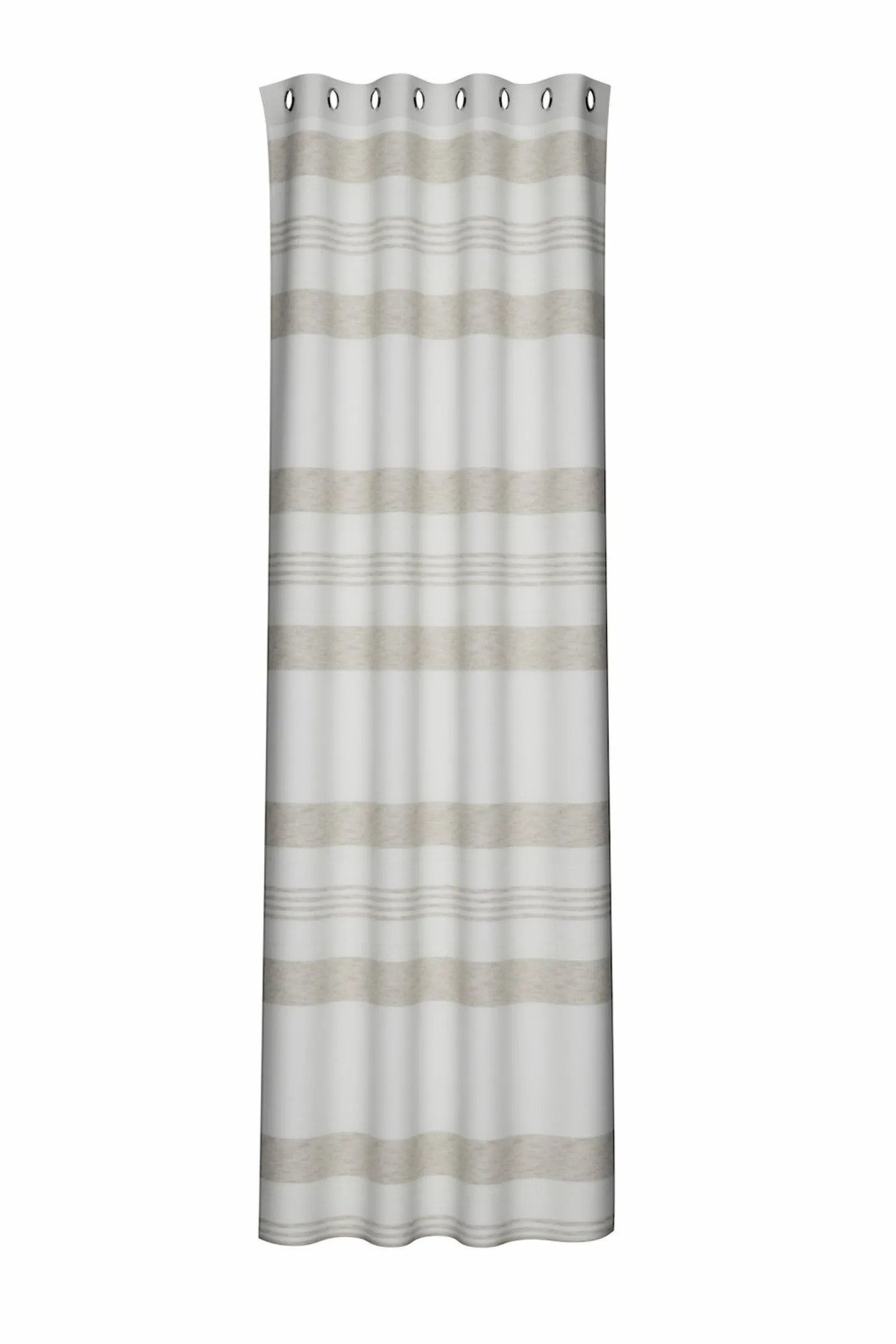 Homing Ösenschal Kaia creme-beige Streifen 8309-09