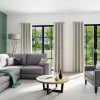 Homing Ösenschal Mia offwhite Uni blickdicht 8263-08