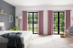 Homing Ösenschal Mia rosé Uni blickdicht 8263-60