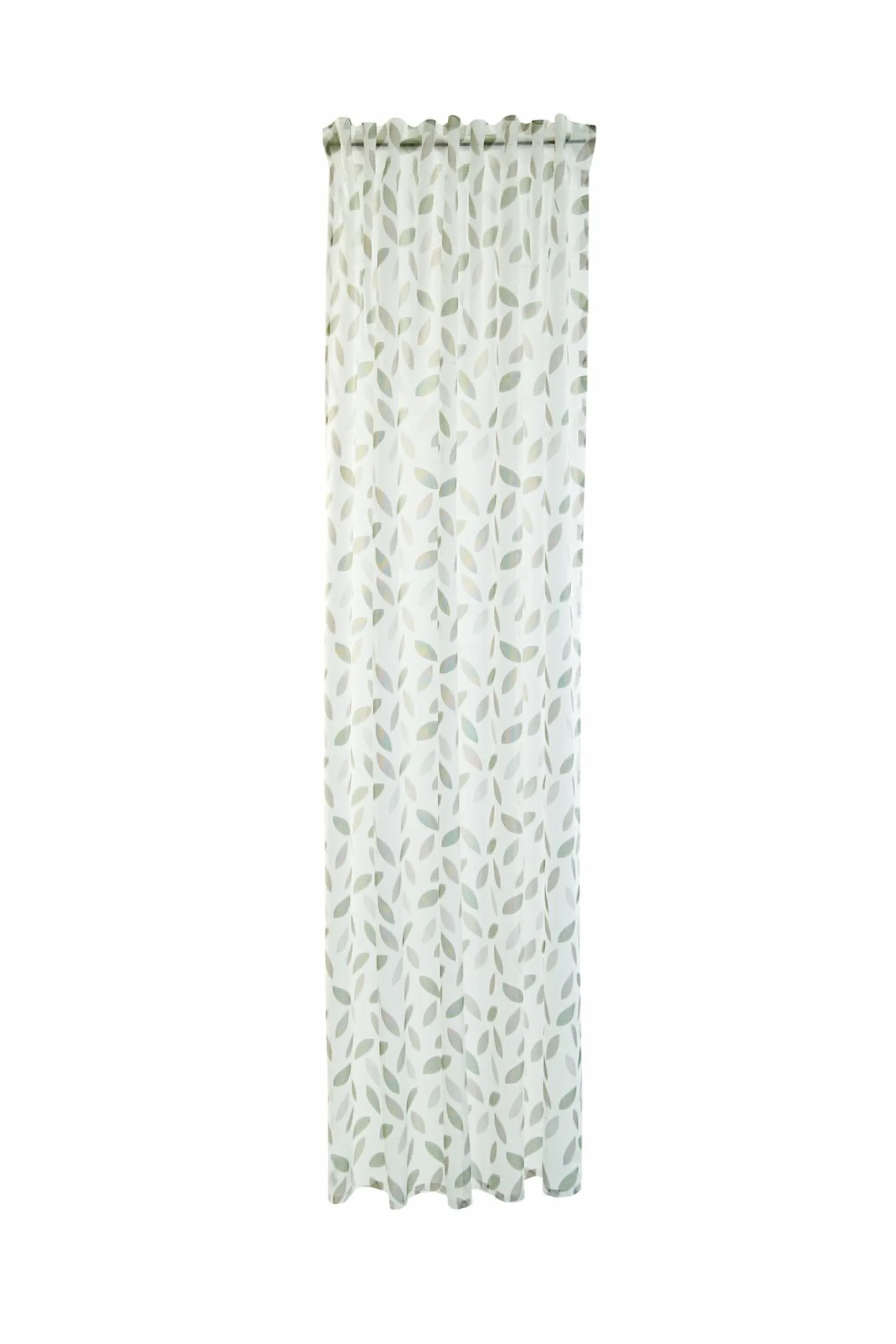 Homing Vorhang Schlaufe Keela grün-grau Floral 5083-10