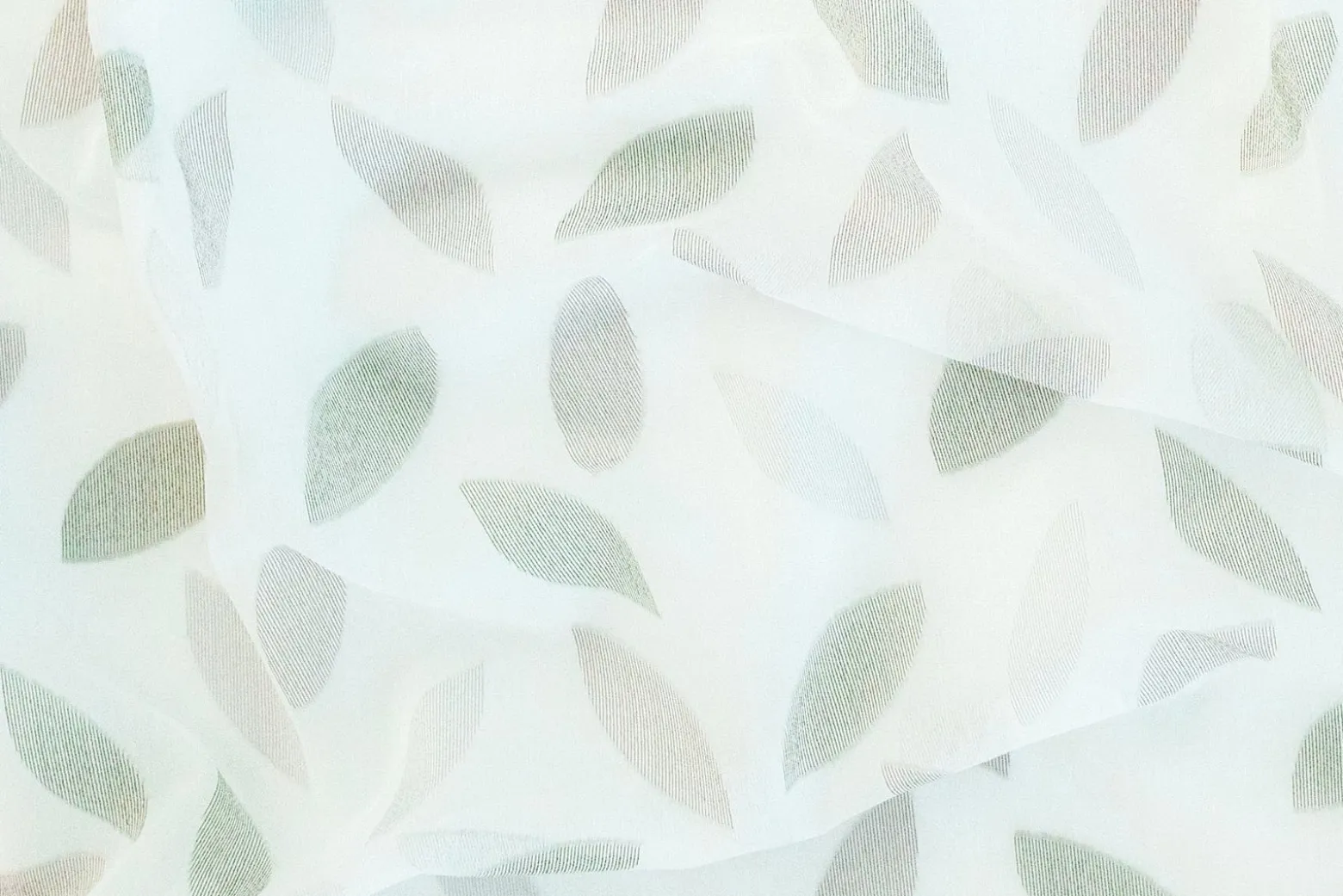 Homing Vorhang Schlaufe Keela grün-grau Floral 5083-10