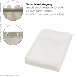 Homing Vorhang verdeckte Schlaufe Allen creme 5487-98