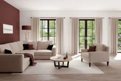 Homing Vorhang verdeckte Schlaufe Kalin beige 6774-05