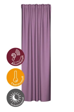 Homing Vorhang verdeckte Schlaufe Galdin mauve 6035-58