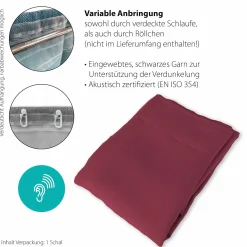 Homing Vorhang verdeckte Schlaufe Galdin bordeaux 5951-81
