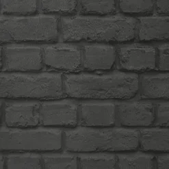 Jugendtapete Steinmauer Ziegel schwarz Rasch 226744