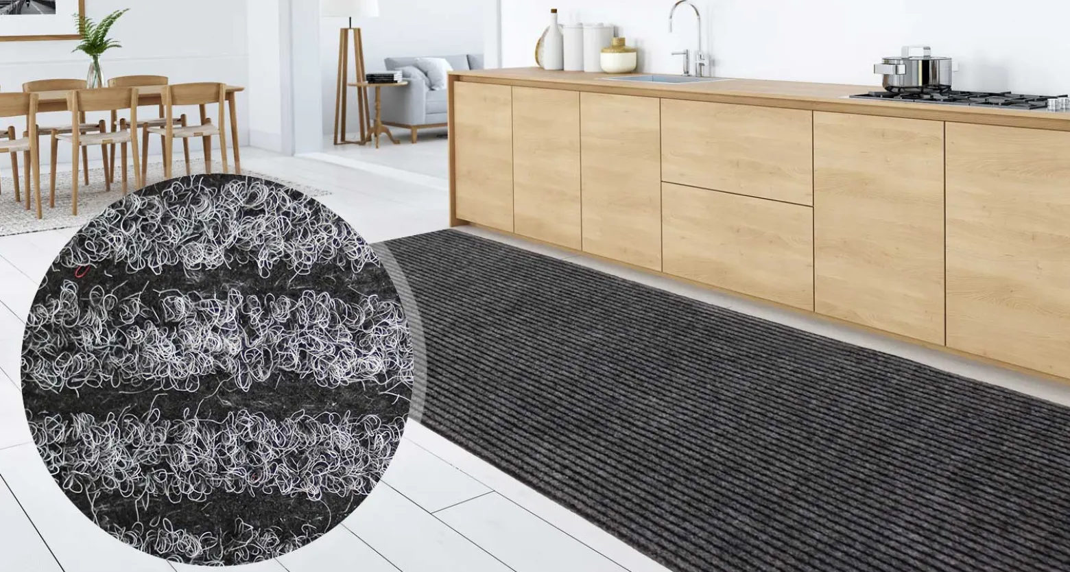 Küchenläufer Granada Plus 80 cm 5 Farben | Wunschmaß