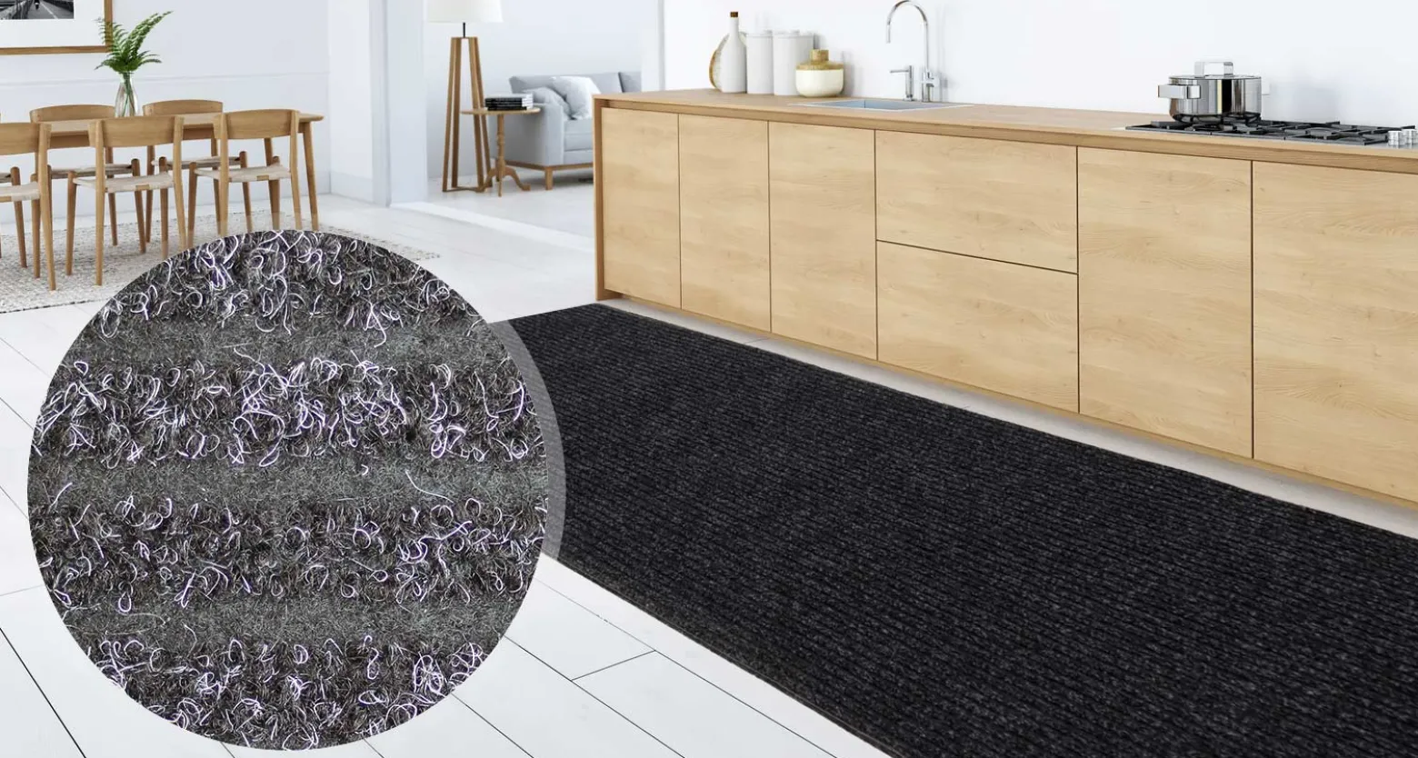 Küchenläufer Granada Plus 80 cm 5 Farben | Wunschmaß