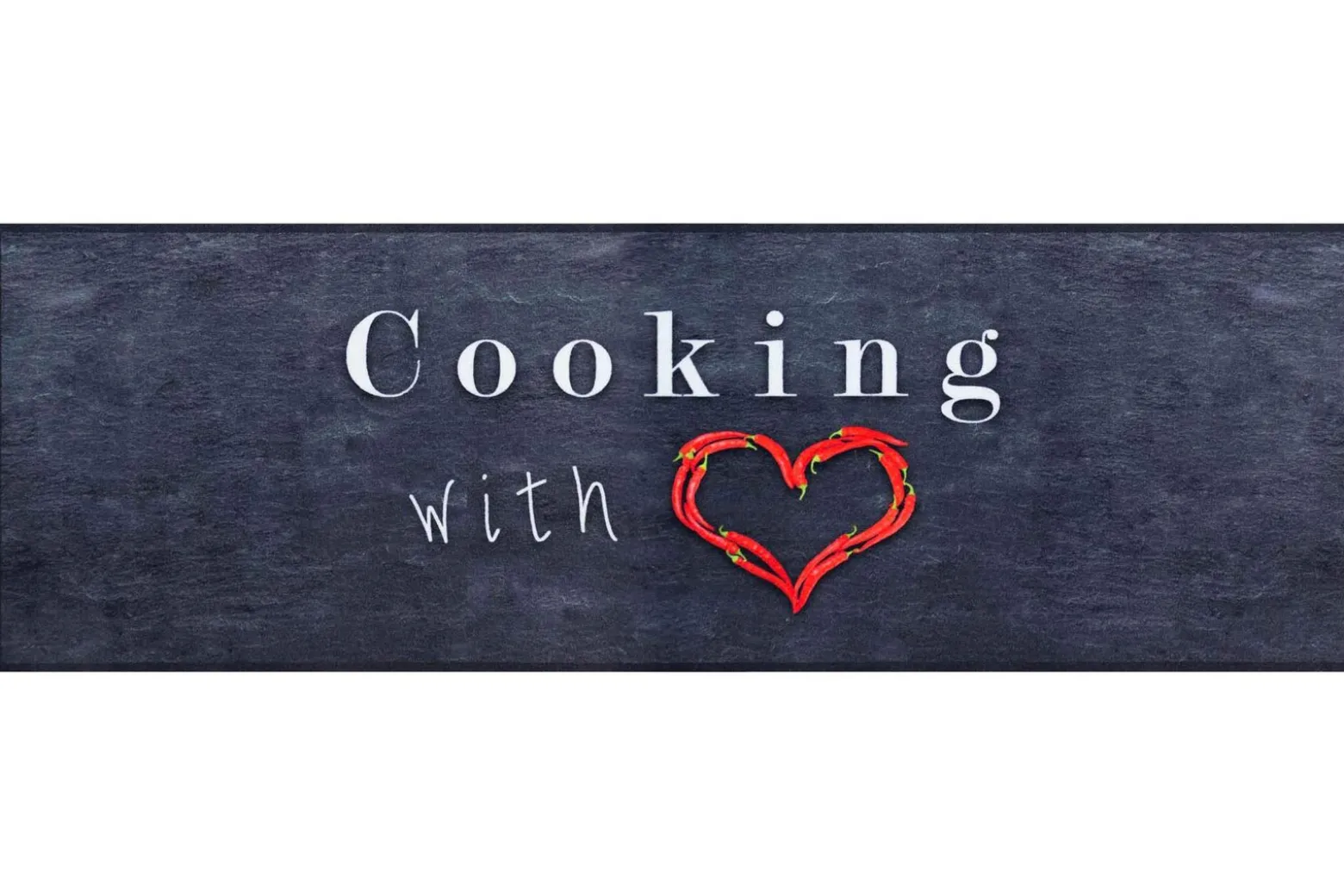 Küchenläufer Küchenteppich Cooking with Love | waschbar