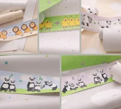 Kinderbordüre Löwen Zählen blau braun Jonas Kötz 46521