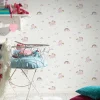 Kindertapete Einhörner Magic weiß rosa 36158-1