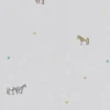 Kindertapete Ponyhof Blümchen grau bunt Jonas Kötz 31112