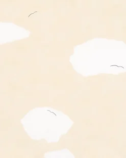Kindertapete Wolken Vögel gelb weiß Jonas Kötz 31116