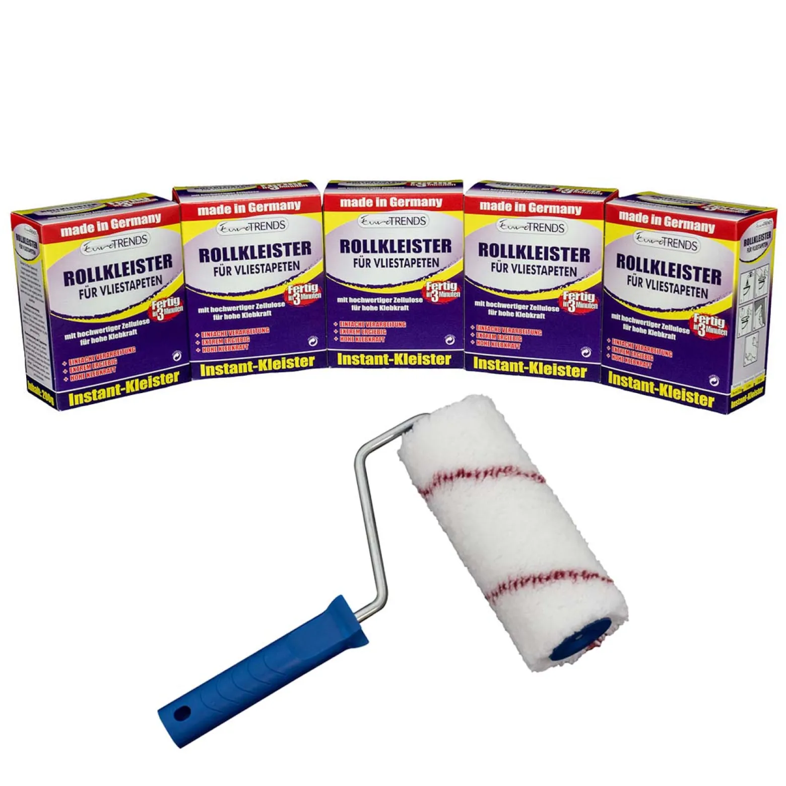 Kleister + Kleister-Roller Set 1 kg Vlieskleister