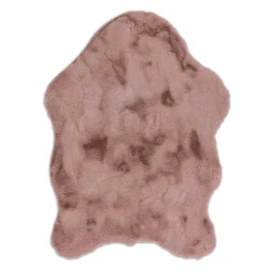 Kunstfell Tender uni altrosa Teppich Schöner Wohnen