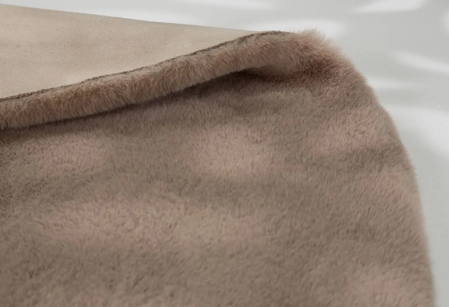 Kunstfell Tender uni braun Teppich Schöner Wohnen