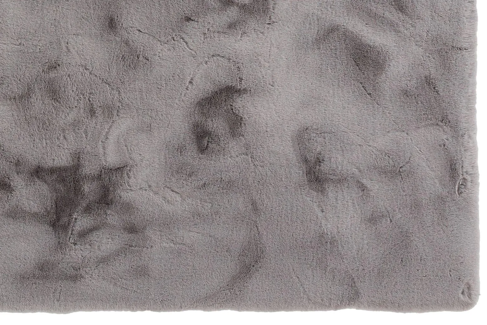 Kunstfell Tender uni grau braun Teppich Schöner Wohnen