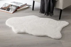 Kunstfell Tender uni weiß Teppich Schöner Wohnen