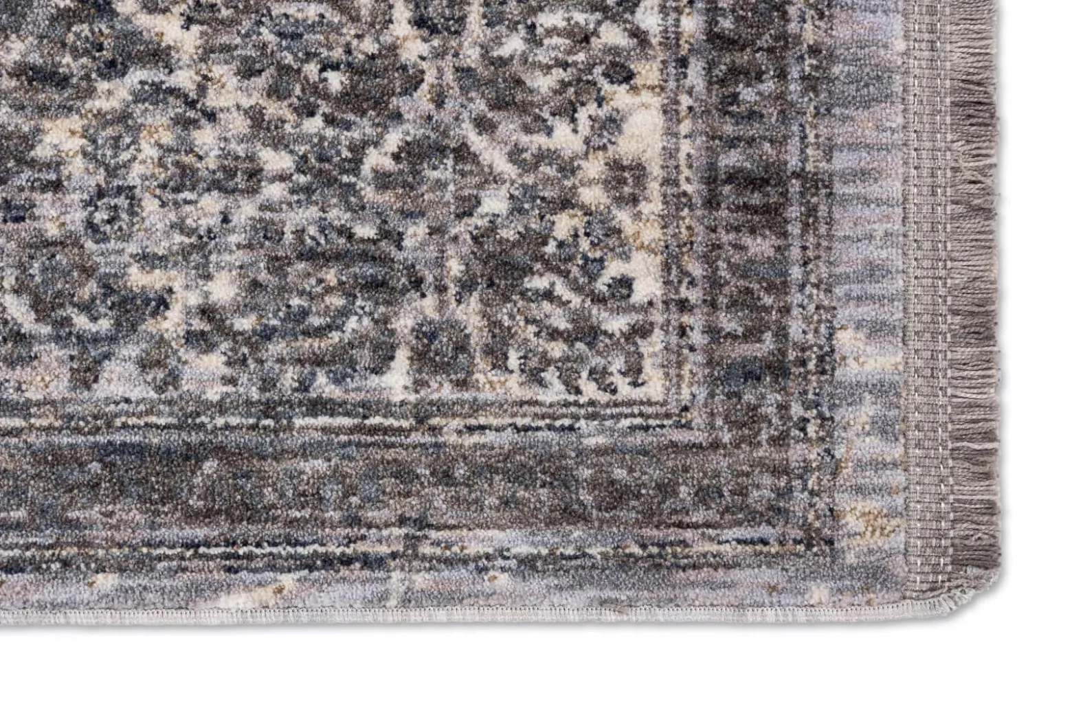 Kurzflor Teppich Orientalisch blau beige Astra Sarezzo