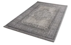 Kurzflor Teppich Orientalisch blau beige Astra Sarezzo