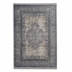 Kurzflor Teppich Orientalisch blau beige Astra Sarezzo