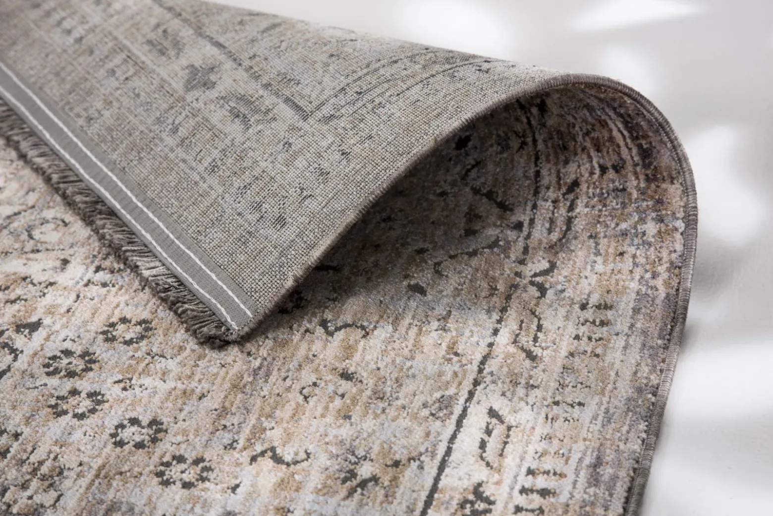 Kurzflor Teppich Orientalisch beige braun Astra Sarezzo