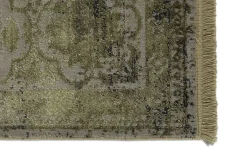 Kurzflor Teppich Schöner Wohnen Oriental grün creme Velvet