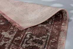 Kurzflor Teppich Schöner Wohnen Oriental rot rosa Velvet