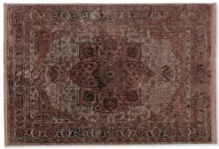 Kurzflor Teppich Schöner Wohnen Oriental rot rosa Velvet