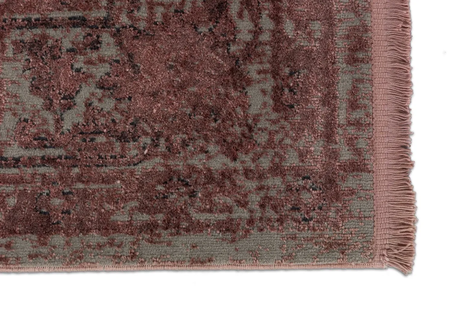 Kurzflor Teppich Schöner Wohnen Oriental rot rosa Velvet