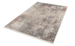 Kurzflor Teppich Shabby Vintage grau beige Astra Sarezzo