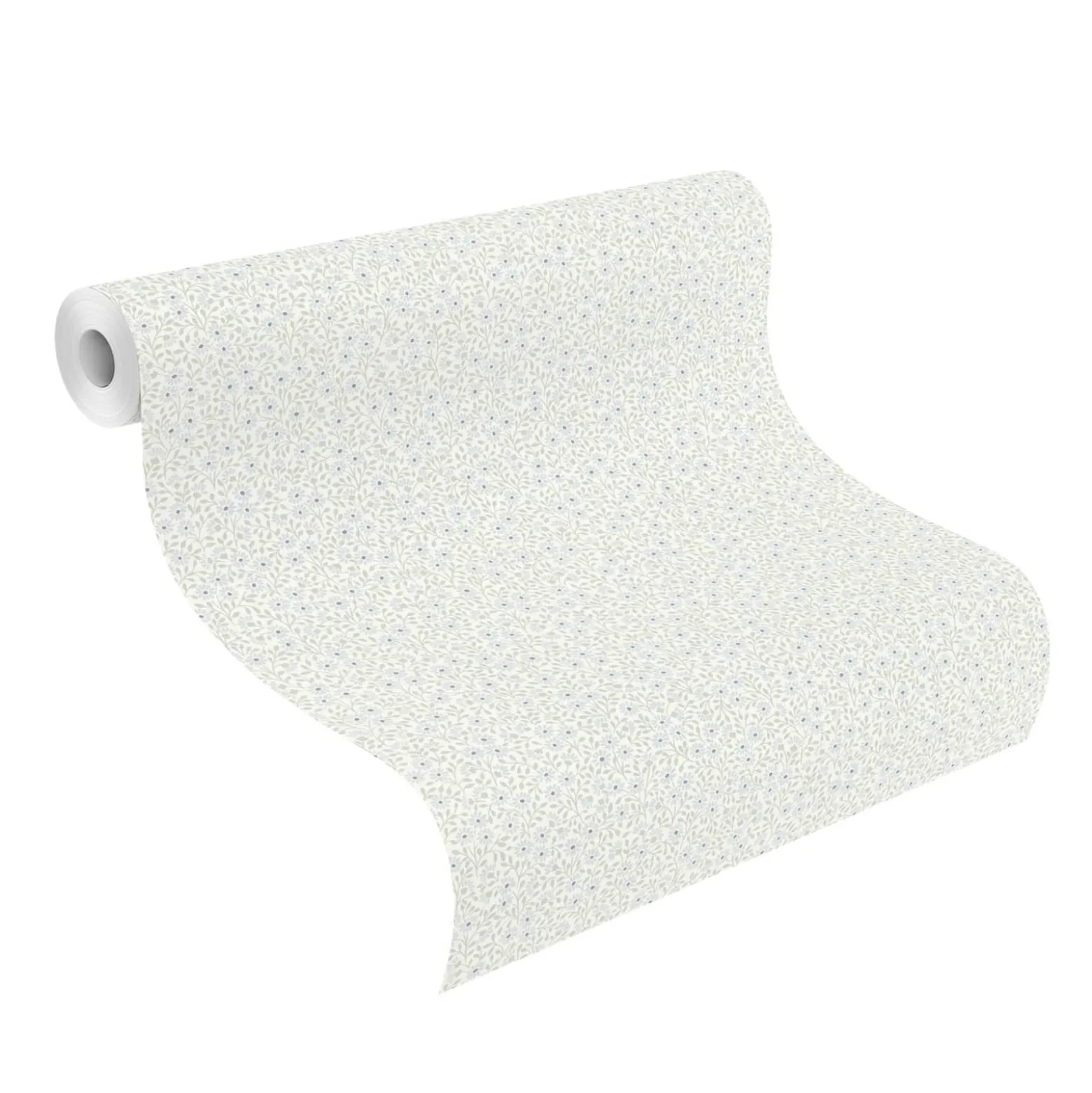 Landhaus Tapete Blümchen blau 253146 Rasch Vlies
