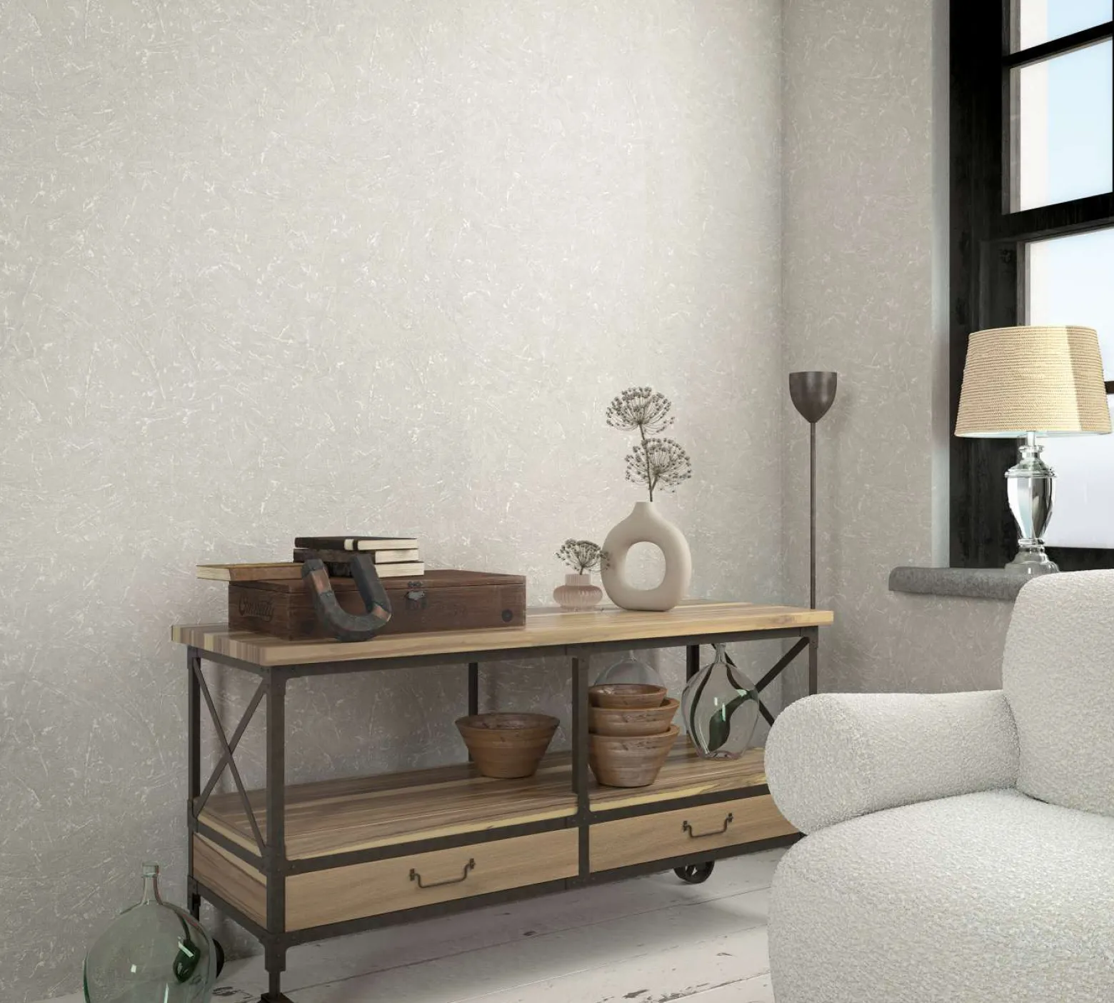 Marburg Vliestapete 34152 Betonoptik Grau Beige
