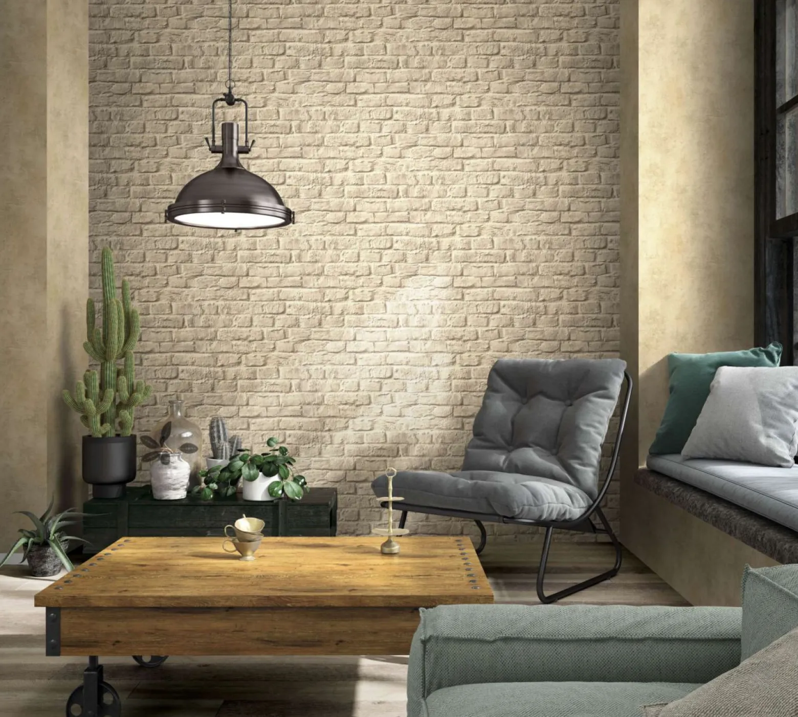 Marburg Vliestapete 34169 Steinoptik Beige Braun