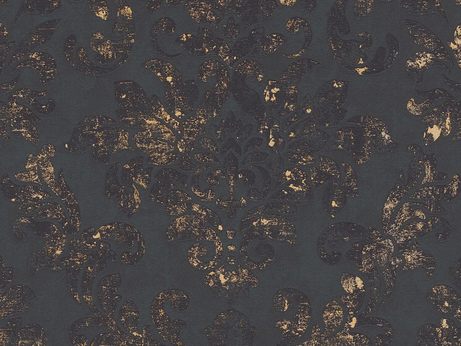 Neue Bude Vliestapete Barock schwarz gold 37413-2
