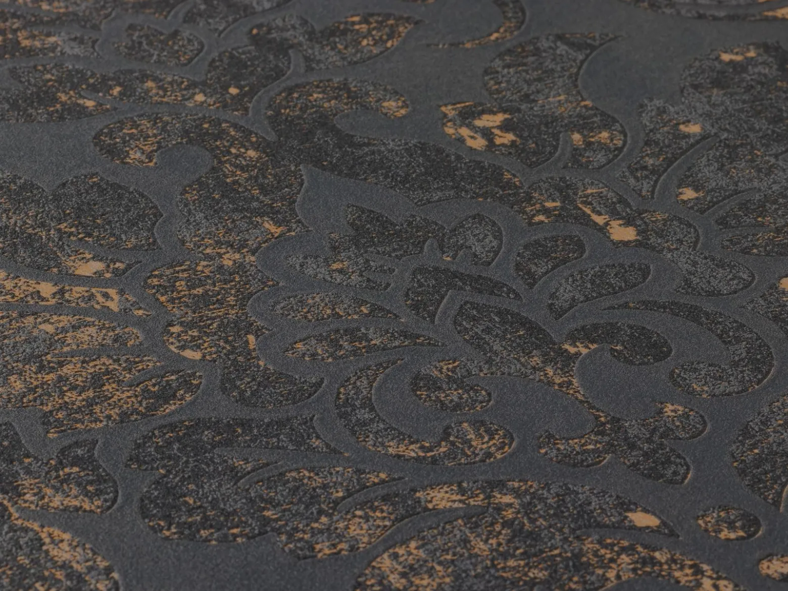 Neue Bude Vliestapete Barock schwarz gold 37413-2