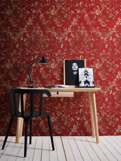 Neue Bude Vliestapete Barock rot braun gold 37413-1