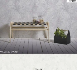 Neue Bude Vliestapete Dschungel grau 37411-5
