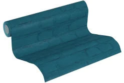 Neue Bude Vliestapete Stein-Optik blau schwarz 37414-4